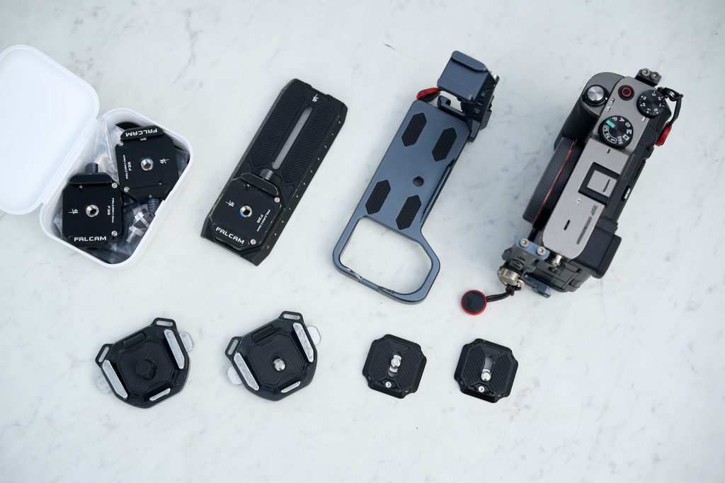 Assortment of Falcam F38 equipment